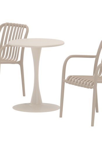 VENTURE HOME Limnos Kafesett �60x70 cm - Beige / Beige