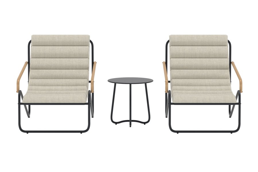 VENTURE HOME Ithaka Loungeset - Svart / Beige