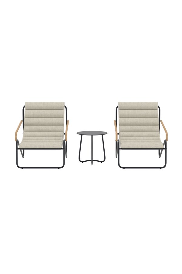 VENTURE HOME Ithaka Loungeset - Svart / Beige
