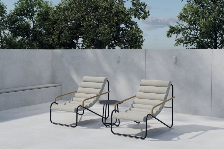VENTURE HOME Ithaka Loungeset - Svart / Beige