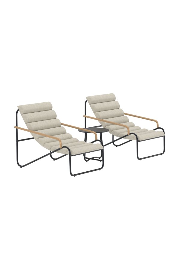 VENTURE HOME Ithaka Loungeset - Svart / Beige