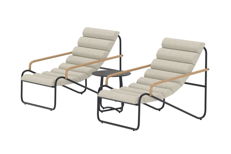 VENTURE HOME Ithaka Loungeset - Svart / Beige