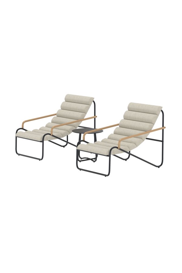 VENTURE HOME Ithaka Loungeset - Svart / Beige