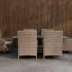 VENTURE HOME Lefkas rektangul�rt spisesett - brun st�lrotting