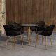 VENTURE HOME Anafi Rund Spisegruppe �80 - Tre / Svart