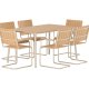 VENTURE HOME Holmsund Rektangul�rt Spisesett - Beige / Polywood