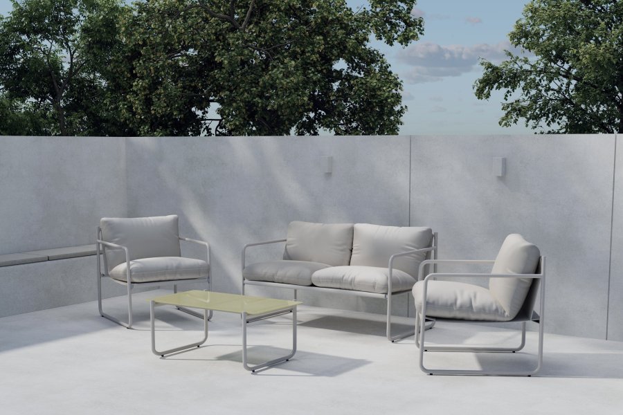 VENTURE HOME Thassos sofasett - Beige / Beige
