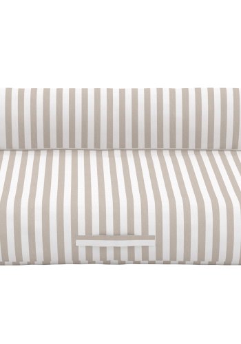 VENTURE HOME Redang oppbl�sbar solseng 188x135x22+D29 cm - hvit / beige stripete