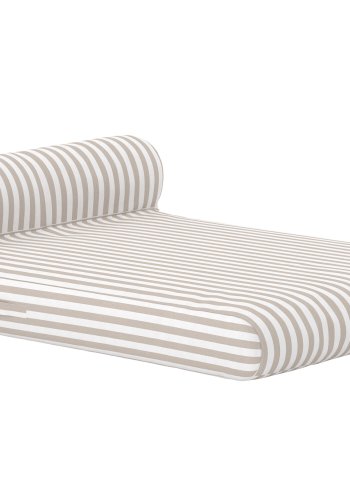 VENTURE HOME Redang udend�rs oppustelig liggestol - hvid og beige stribet olefin (188x135)
