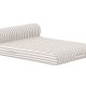 VENTURE HOME Redang udend�rs oppustelig liggestol - hvid og beige stribet olefin (188x135)