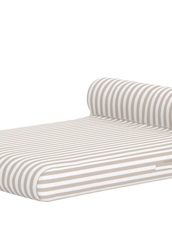 VENTURE HOME Redang udend�rs oppustelig liggestol - hvid og beige stribet olefin (188x135)
