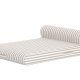VENTURE HOME Redang udend�rs oppustelig liggestol - hvid og beige stribet olefin (188x135)