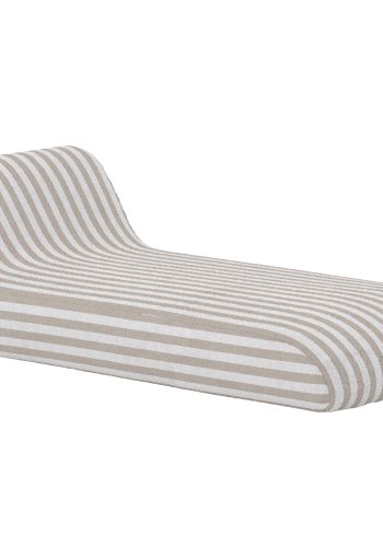 VENTURE HOME Redang oppbl�sbar solseng 168,5x85x51x22 cm - hvit / beige stripete