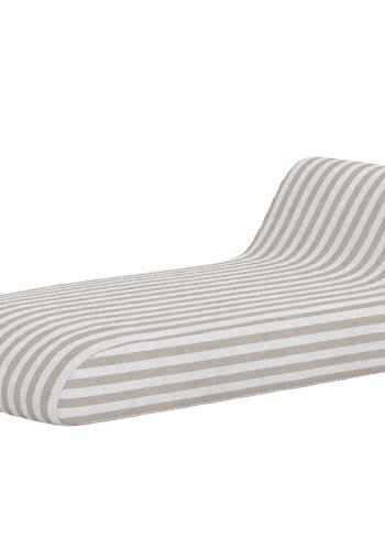 VENTURE HOME Redang oppbl�sbar solseng 168,5x85x51x22 cm - hvit / beige stripete