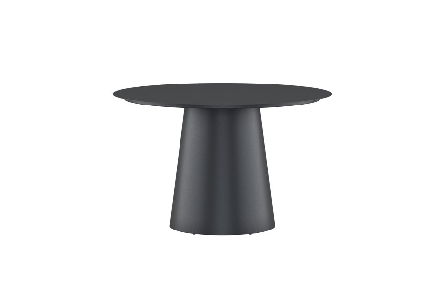 VENTURE HOME Lanzo spisebord �120 - svart aluminium