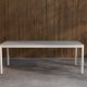 VENTURE HOME Lino spisebord 220x100x74 cm - Beige aluminium / Keramisk glass