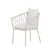 VENTURE HOME Linos spisestoler 2-pakning - Beige st�l / Hvit boucl�