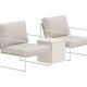 VENTURE HOME Lisboa Loungesett 3 deler - Beige / Beige