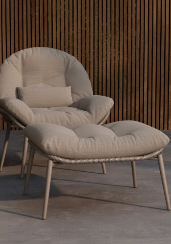 VENTURE HOME Cala lenestol - Beige / Beige