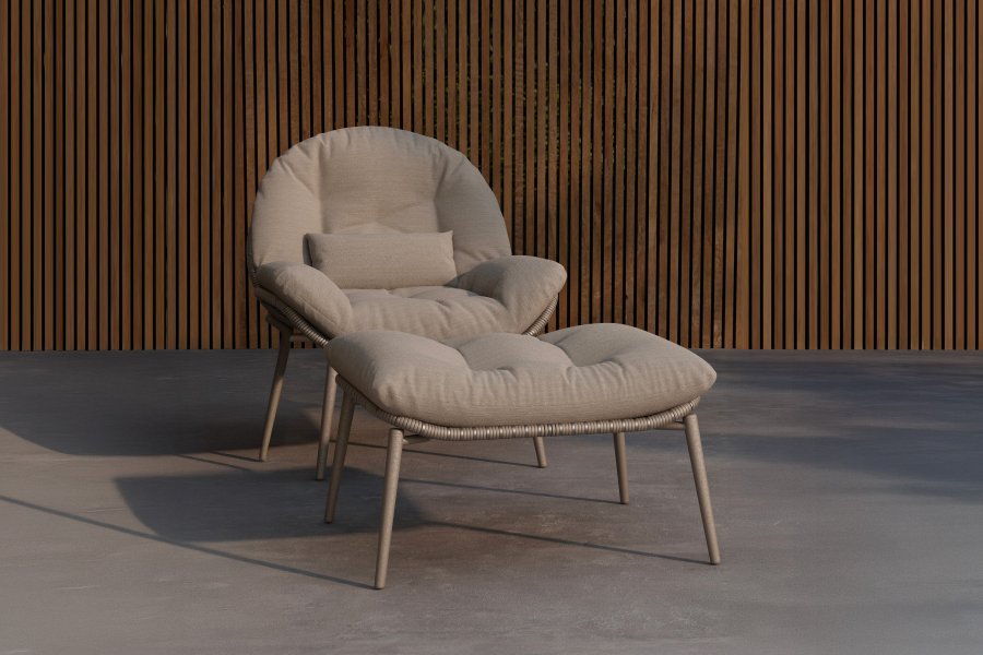 VENTURE HOME Cala lenestol - Beige / Beige