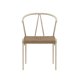 VENTURE HOME Alfons spisestuestol - Beige pulverlakkert / Naturlig rotting