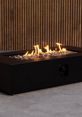 VENTURE HOME Kea eldstad rektangul�r 137x69x31 cm - svart