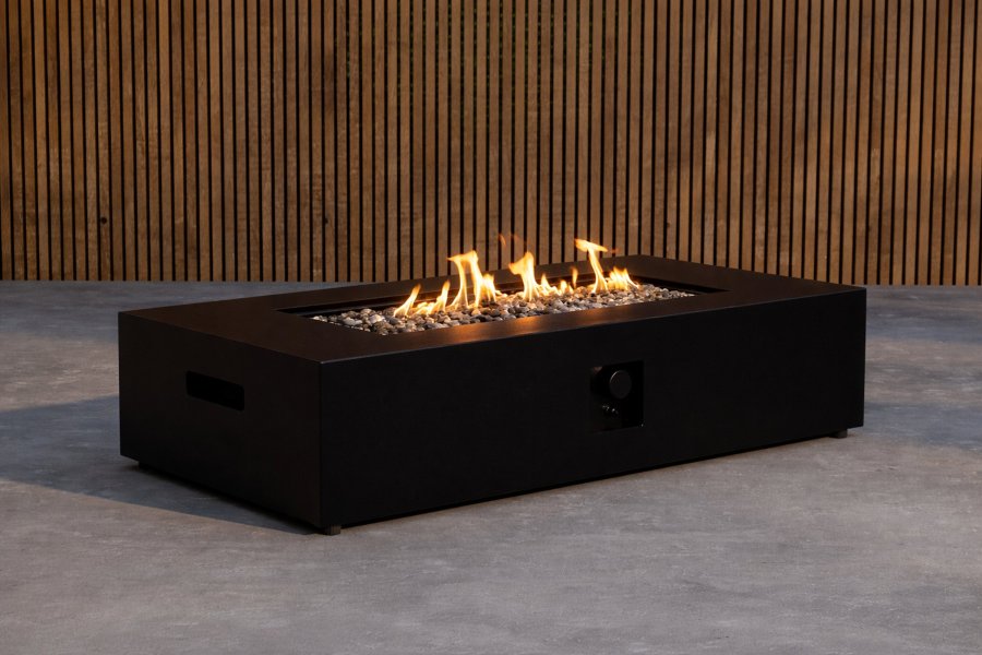 VENTURE HOME Kea eldstad rektangul�r 137x69x31 cm - svart