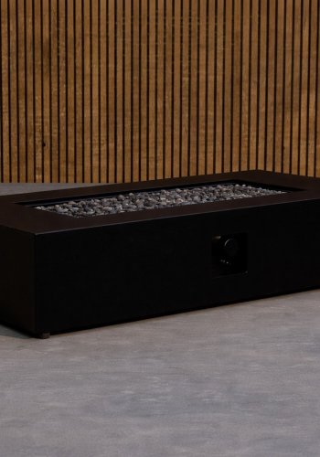 VENTURE HOME Kea eldstad rektangul�r 137x69x31 cm - svart
