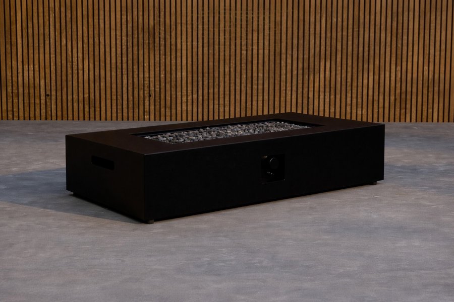 VENTURE HOME Kea eldstad rektangul�r 137x69x31 cm - svart
