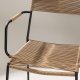 VENTURE HOME Lindos - Lenestol - Svart Alu / Latte Rope