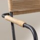 VENTURE HOME Lindos - Lenestol - Svart Alu / Latte Rope