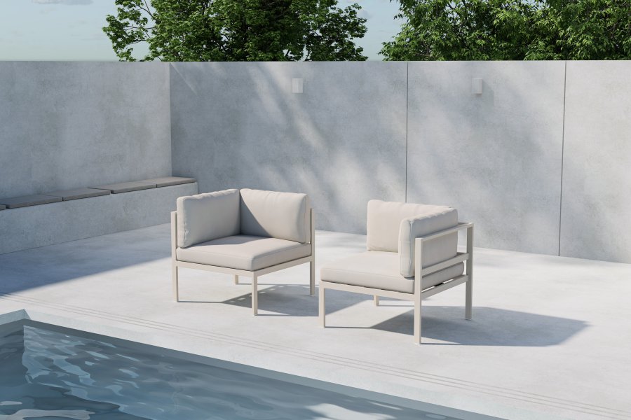 VENTURE HOME Copacabana sofamodul hj�rne - Beige / Beige