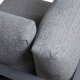 VENTURE HOME Copacabana hj�rneseksjon - svart aluminium / gr� pute