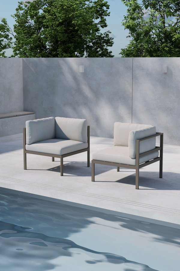 VENTURE HOME Copacabana sofamodul hj�rne - brun / beige