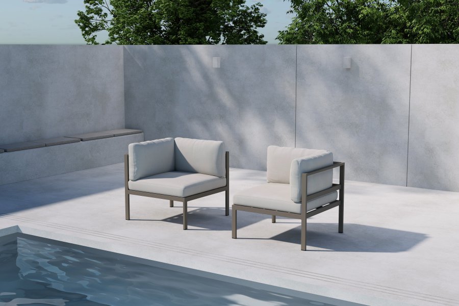 VENTURE HOME Copacabana sofamodul hj�rne - brun / beige