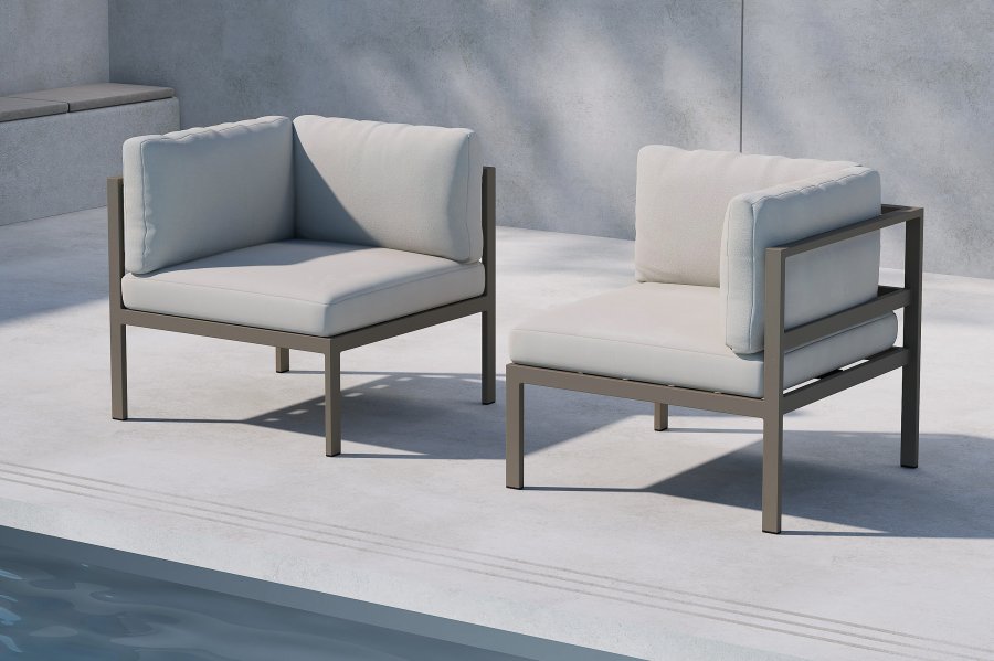 VENTURE HOME Copacabana sofamodul hj�rne - brun / beige