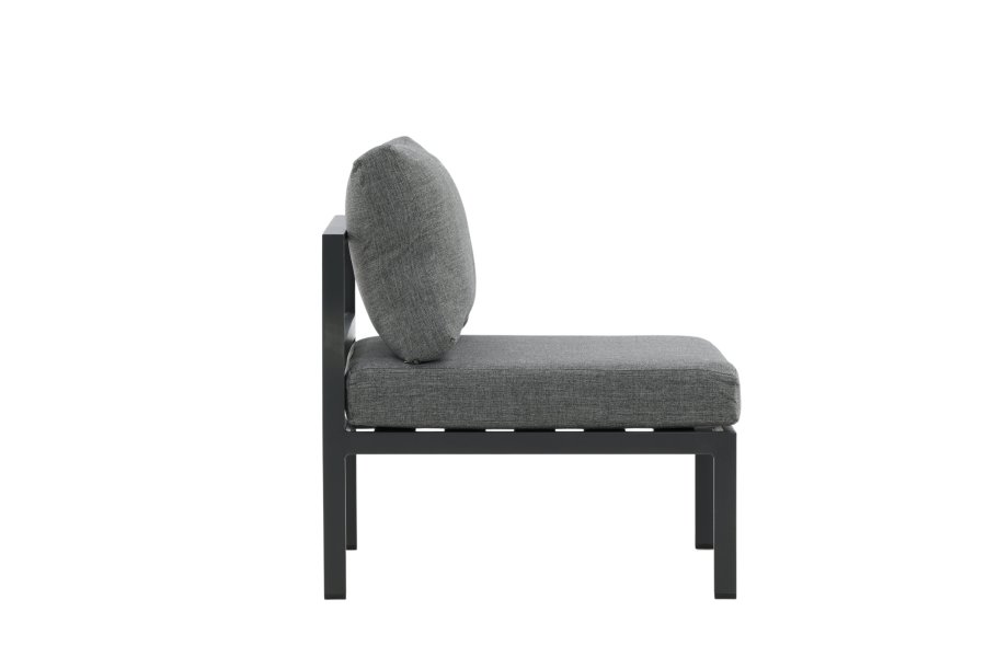 VENTURE HOME Copacabana Midtdekorasjon - Svart Alu / Gr� Pute