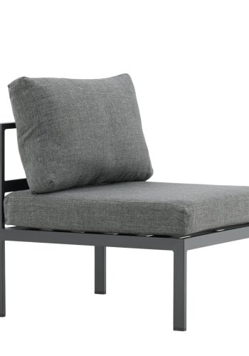 VENTURE HOME Copacabana Midtdekorasjon - Svart Alu / Gr� Pute