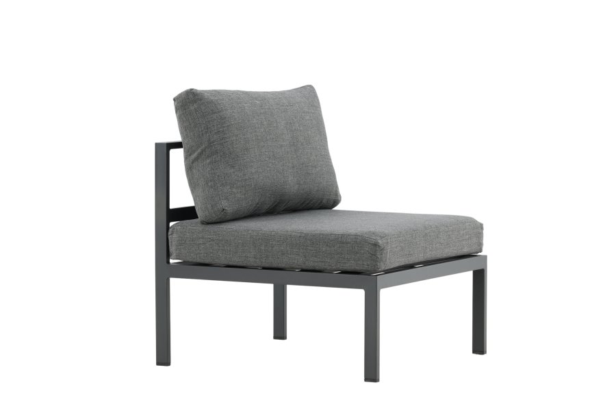 VENTURE HOME Copacabana Midtdekorasjon - Svart Alu / Gr� Pute