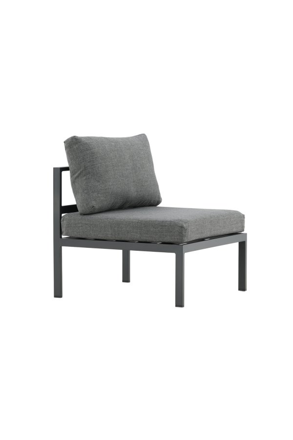 VENTURE HOME Copacabana Midtdekorasjon - Svart Alu / Gr� Pute