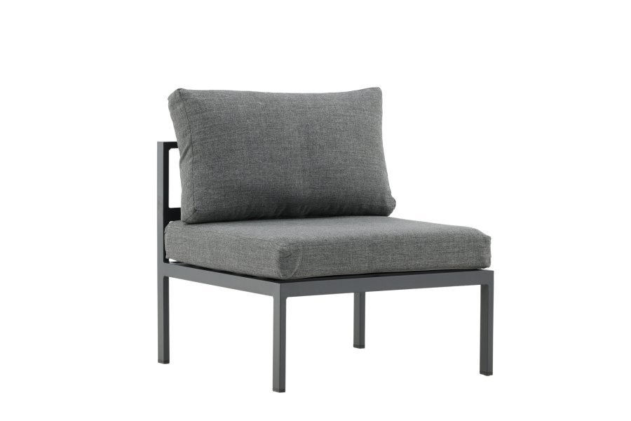 VENTURE HOME Copacabana Midtdekorasjon - Svart Alu / Gr� Pute