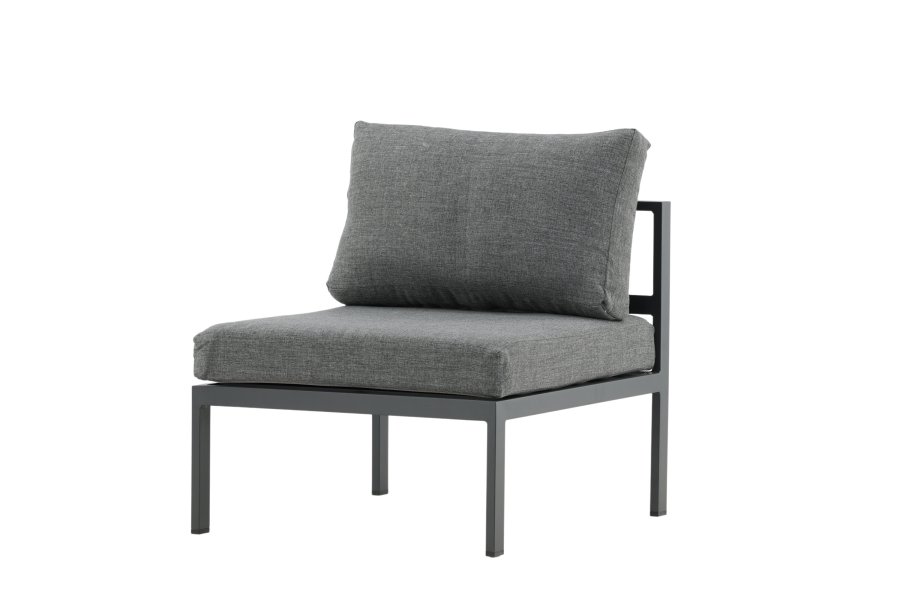 VENTURE HOME Copacabana Midtdekorasjon - Svart Alu / Gr� Pute