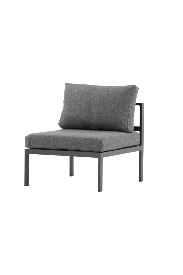 VENTURE HOME Copacabana Midtdekorasjon - Svart Alu / Gr� Pute
