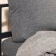 VENTURE HOME Copacabana Midtdekorasjon - Svart Alu / Gr� Pute