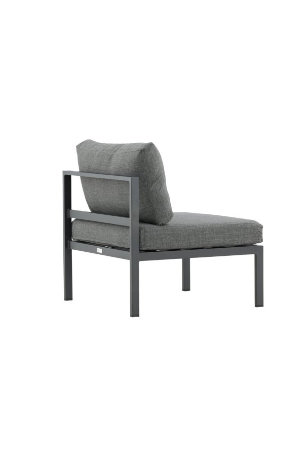 VENTURE HOME Copacabana Midtdekorasjon - Svart Alu / Gr� Pute