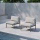 VENTURE HOME Copacabana sofamodul midt - brun / beige