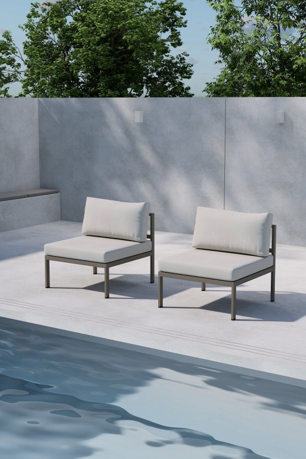VENTURE HOME Copacabana sofamodul midt - brun / beige
