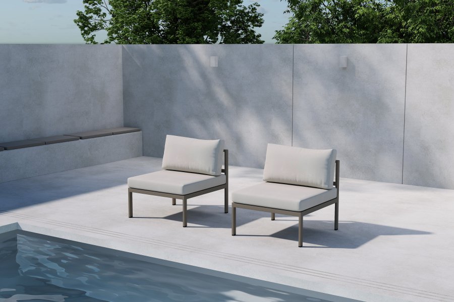 VENTURE HOME Copacabana sofamodul midt - brun / beige
