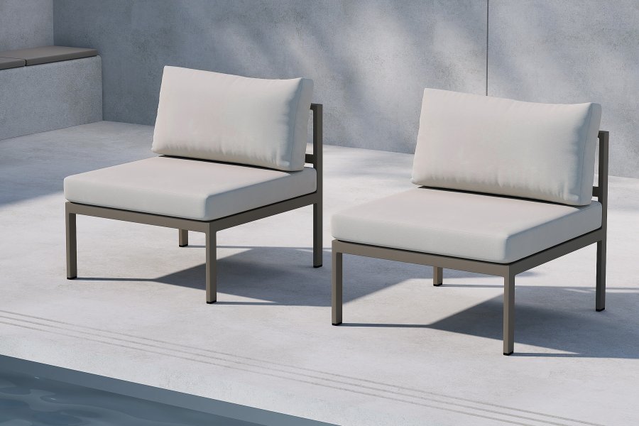 VENTURE HOME Copacabana sofamodul midt - brun / beige