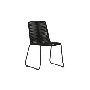 VENTURE HOME Lindos stablestol - svart aluminium / svart tau